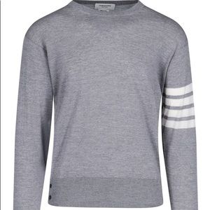 THOM BROWNE STYLE Stripe Sleeve Sweater